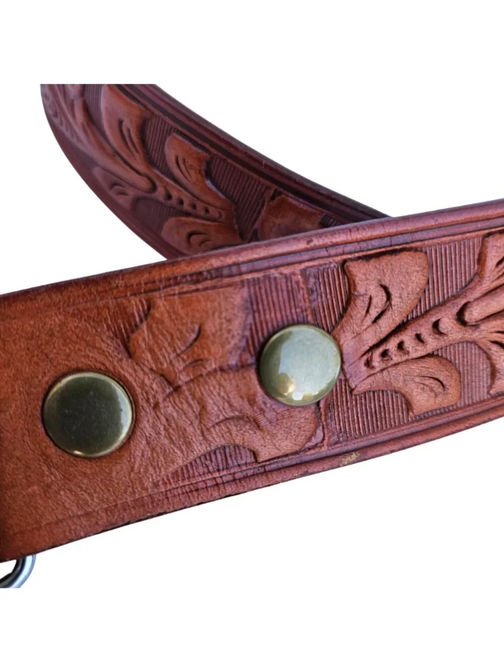 Boy Scouts Centennial Hand Tooled Leather Belt Bison Designs Symbol Buckle 2015